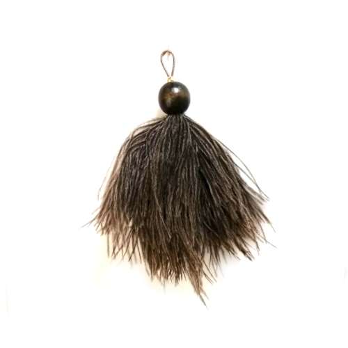 Ostrich Feather Key Hanger