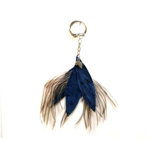 Ostrich Feather Key Hanger
