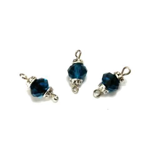 Beads / Crystal Bead Connector - p. 1pc  -royal blue - 18x8mm / Beads for crafting