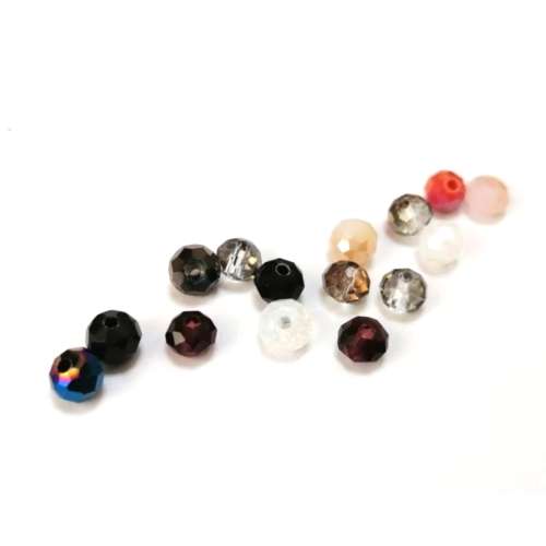 Beads / Crystal Beads - 6mm -color mix - 15pcs / Beads for crafting