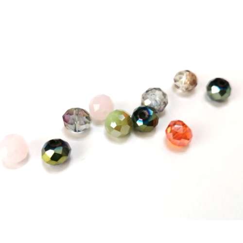 Beads / Crystal Beads - 8mm -color mix - 10pcs / Beads for crafting