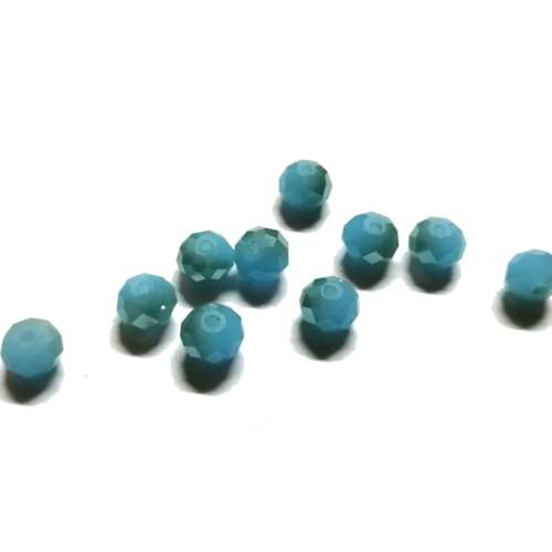 Beads - Crystal Beads clear- 10pcs  - 6mm - Hole +/-1.1mm- Beads for crafting
