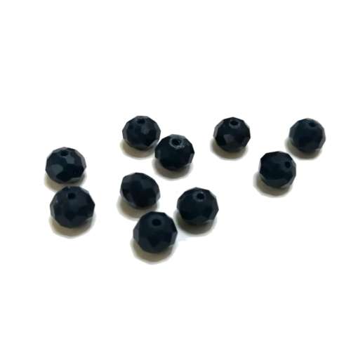 Beads - Crystal Beads - 8mm -mat dark blue - 10pcs- Hole +/-1.1mm- Beads for crafting