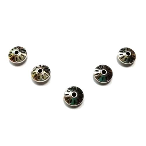 Beads / Metal Beads - 5pcs   - 10x5mm -massive / beads for crafting
