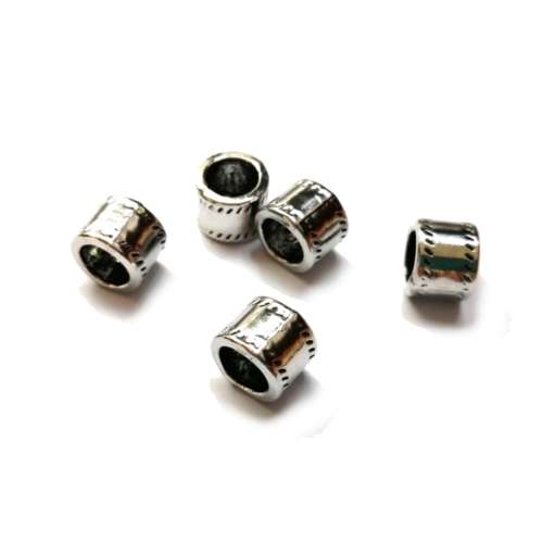 Beads / Metal Beads - 5pcs   - 10x8mm -massive / beads for crafting