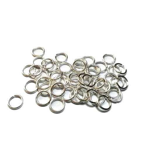 FINDINGS / Jump Rings -10mm- 100pcs  - Silver color / FINDINGS for crafting