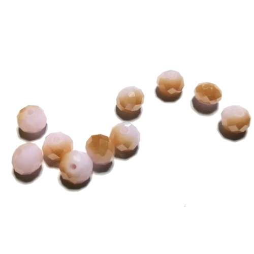 Beads - Crystal Beads  - 8mm -smoked rose - 10pcs- Beads for crafting