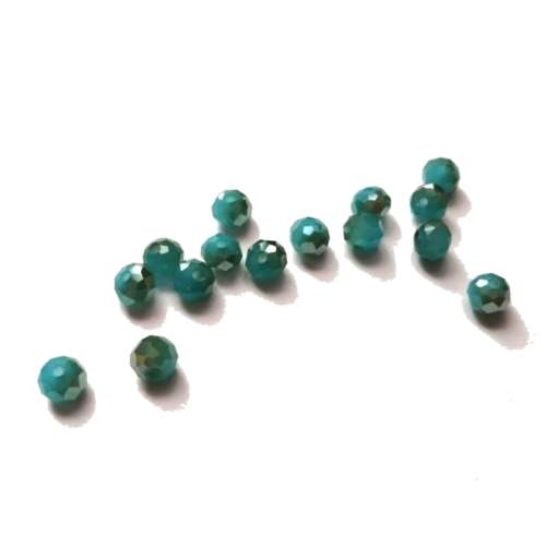 Beads - Crystal Beads - 6mm -light blue smoked - 15pcs- Beads for crafting