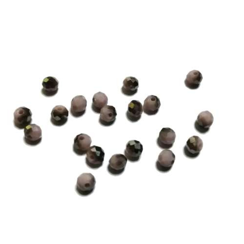 Beads - Crystal Beads - 4mm - smoked rose grey  - 20pcs- Beads for crafting