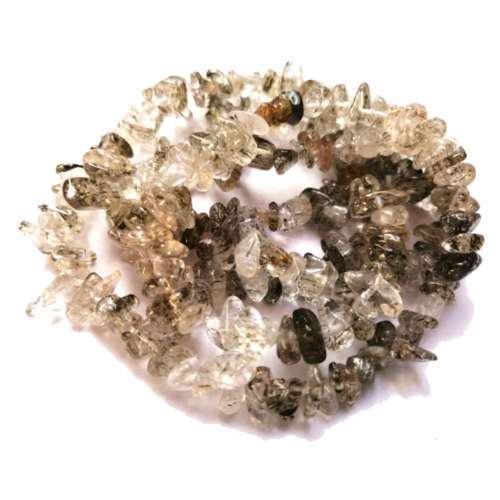 Beads / Gemstone - Green Rutilated Quartz - Beads - - 5-8mm  String+/-82cm/ Beads for crafting