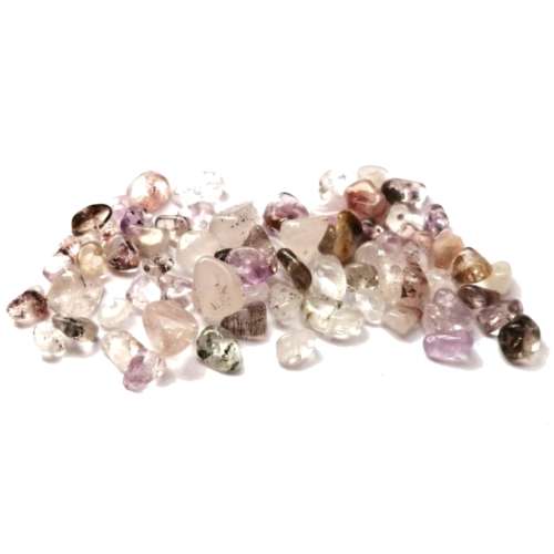 Beads / Gemstone - Purple Rutilated Quartz - Beads - 5-8mm +/-70pcs/ Beads for crafting