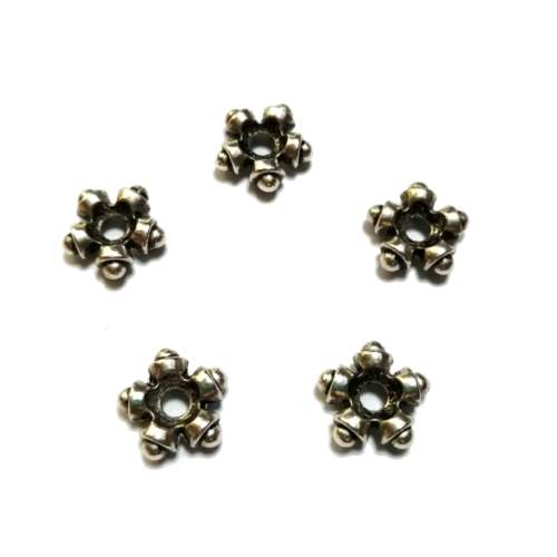 Beads / Metal Beads - 5pcs   - 13x5mm -massive / Beads for crafting