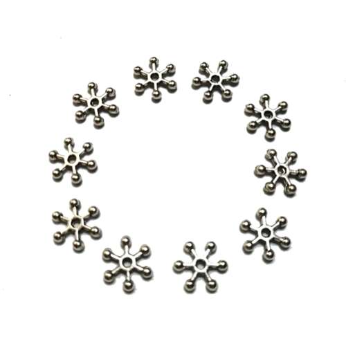 Beads / Metal Beads - 10pcs   - 11x3mm -massive  Hole +/- 2mm / Beads for crafting