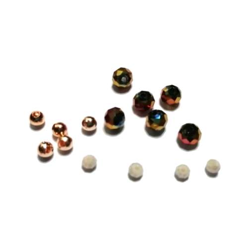 Beads  - Crafting Kid -Crystals - Metal - 4- 6mm- 15pcs / Beads for crafting