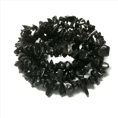 Beads / Gemstone - Obsidian - Beads - String +/- 85cm  Beads 5x8mm / Beads for crafting