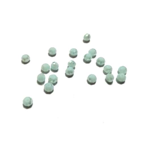 Beads /Crystal Beads - 4mm - shiny light milky blue  - 30pcs/ Beads for crafting