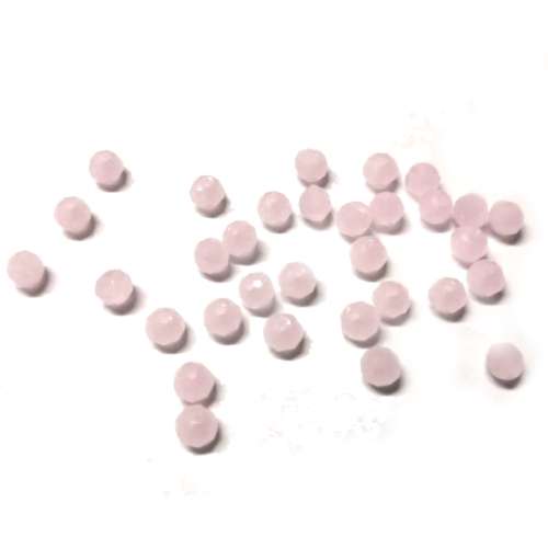 Beads / Crystal  Beads - 4mm-Milk ROSE - 30pcs / Beads for crafting