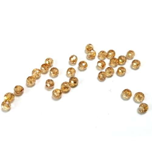Beads - Crystal Beads- 4mm - rose beige - 30pcs- Beads for crafting