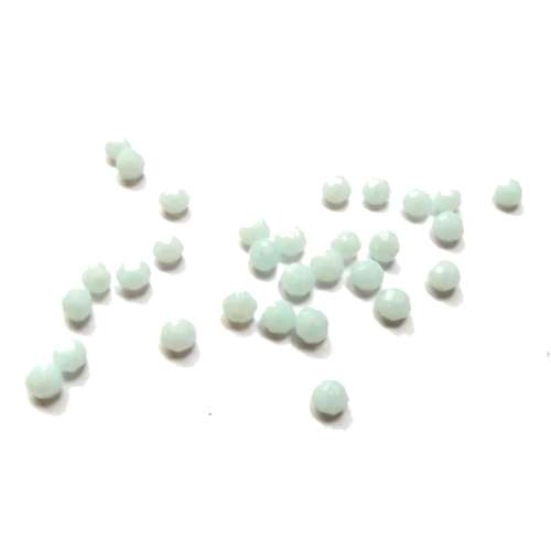 Beads /Crystal Beads - 4mm - milky light blue  - 30pcs / Beads for crafting