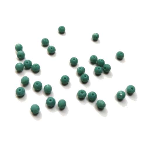 Beads /Crystal Beads - 4mm - mat ocean blue  - 30pcs / Beads for crafting