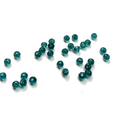 Beads /Crystal Beads - 4mm - clear blue  - 30pcs / Beads for crafting