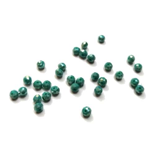 Beads /Crystal Beads - 4mm - shiny ocean blue  - 30pcs  - 30pcs / Beads for crafting