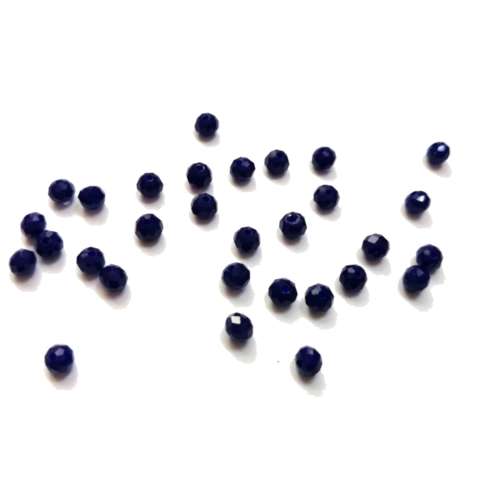 Beads /Crystal Beads - 4mm - king blue  - 30pcs / Beads for crafting
