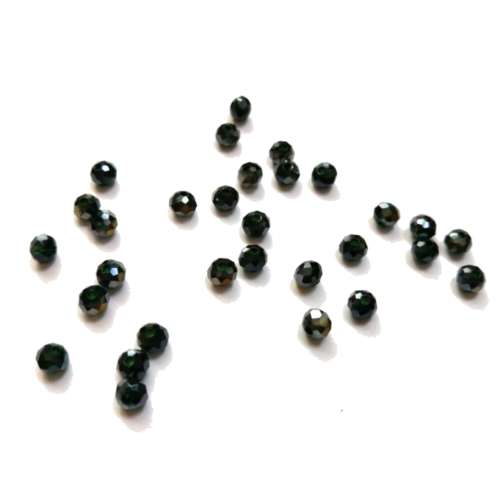 Beads /Crystal Beads - 4mm - bronce antrazit grey  - 30pcs / Beads for crafting