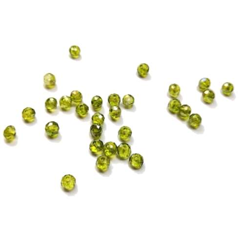 Beads /Crystal Beads - 4mm - shiny light green - 30pcs / Beads for crafting