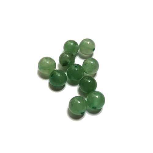 Beads / Gemstone Beads / Aventurine Beads / 8mm balls - 10pcs / Beads for crafting