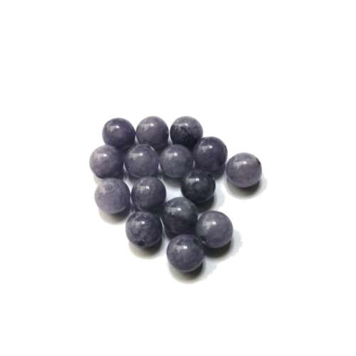 Beads / Chinese Amethyst - Beads   - 6mm balls 15pcs / Beads for crafting