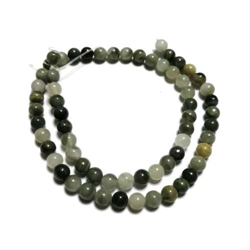 Beads / Gemstone - Moos Agate - Beads   6mm-  +/-63pcs / Beads for crafting