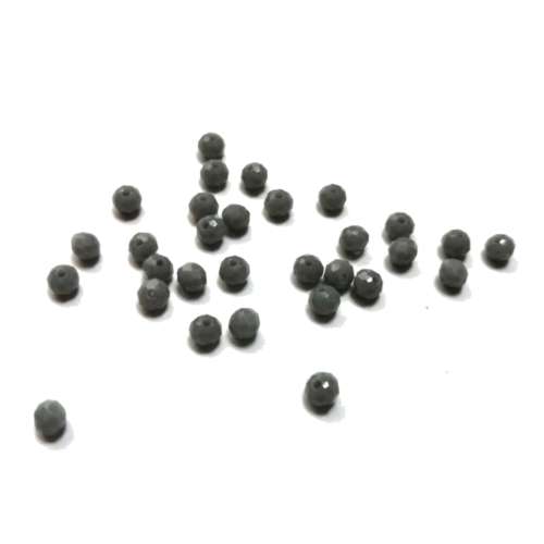 Beads - Crystal Beads- 4mm - grey - 30pcs- Beads for crafting