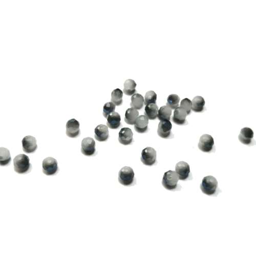 Beads - Crystal Beads- 4mm - blue smoked grey - 30pcs- Beads for crafting