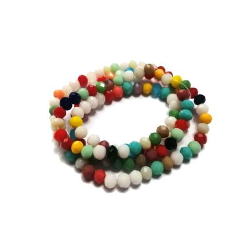 Beads / Crystal  Beads - 4mm-color mix +/-132pcs String / Beads for crafting