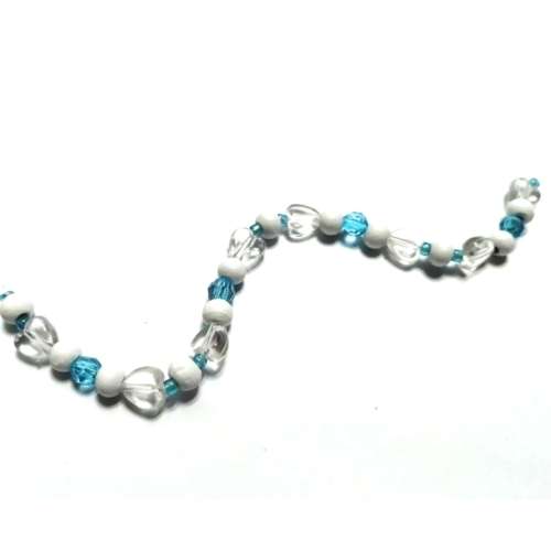 Beads / Acrylic -Wooden Beads -2-6-8mm -33pcs- 15cm String- for jewellery crafting