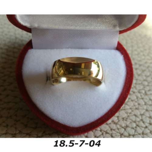 Ring - Brass / gold plaque` - 18.5 diameter -width 7mm-