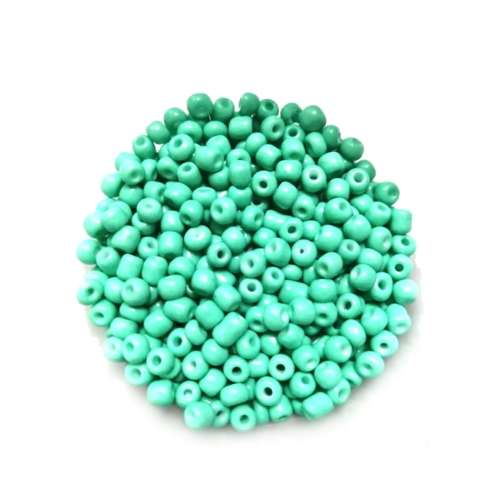 Beads / Glass  Seed Beads +/-1100pcs  - 4mm Size 6- Turquoise-100g / Beads for crafting