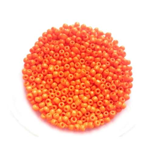 Beads / Glass  Seed Beads - 580pcs  -3mm - Size 8 - Orange / Beads for crafting