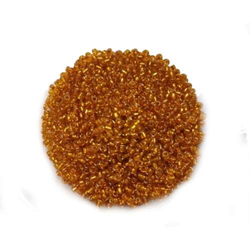 Beads / Glass  Seed Beads +/-3000pcs -3mm Size 8- Amber Brown-100g / Beads for crafting