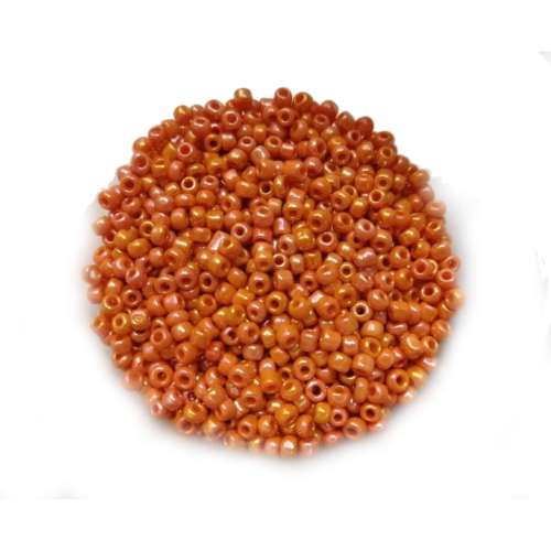 Beads / Glass  Seed Beads +/-3100pcs -3mm Size 8- shiny orange 100g / Beads for crafting