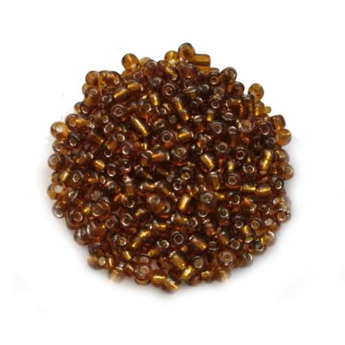 Beads / Glass  Seed Beads +/-200pcs -4mm Size 6- Nut Brown / Beads for crafting