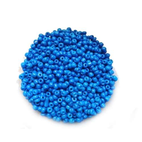 Beads / Glass  Seed Beads +/-500pcs -3mm Size 8- Medium Blue / Beads for crafting