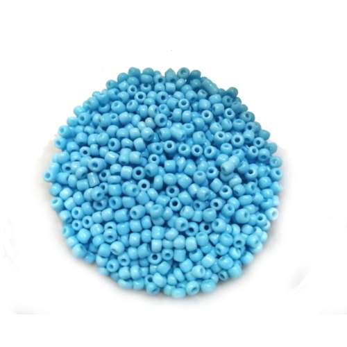 Beads / Glass  Seed Beads +/-500pcs -3mm Size 8- Baby Blue / Beads for crafting