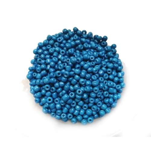 Beads / Glass  Seed Beads +/3000pcs -3mm Size 8- Mat Blue -100g / Beads for crafting