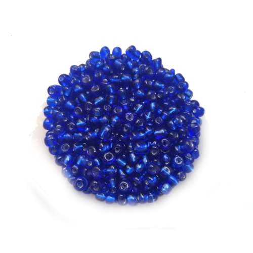 Beads / Glass  Seed Beads +/-1100pcs -4mm Size 6- Royal Blue -100g / Beads for crafting