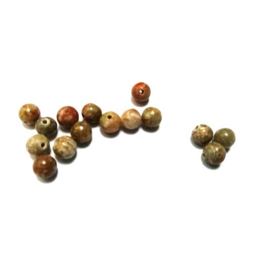 Beads / UNAKITE Stone - Beads   - 6mm ball -15pcs / Beads for crafting