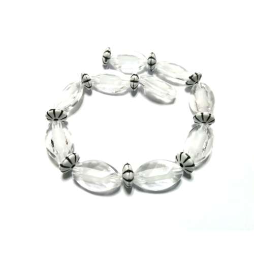 Beads / Acrylic Beads  9-20mm -  20 pcs -23cm String- for jewellery crafting