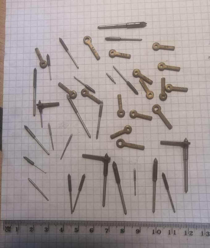 CLOCK parts - `Mitnehmer` in a box -Watchmaker Treasures