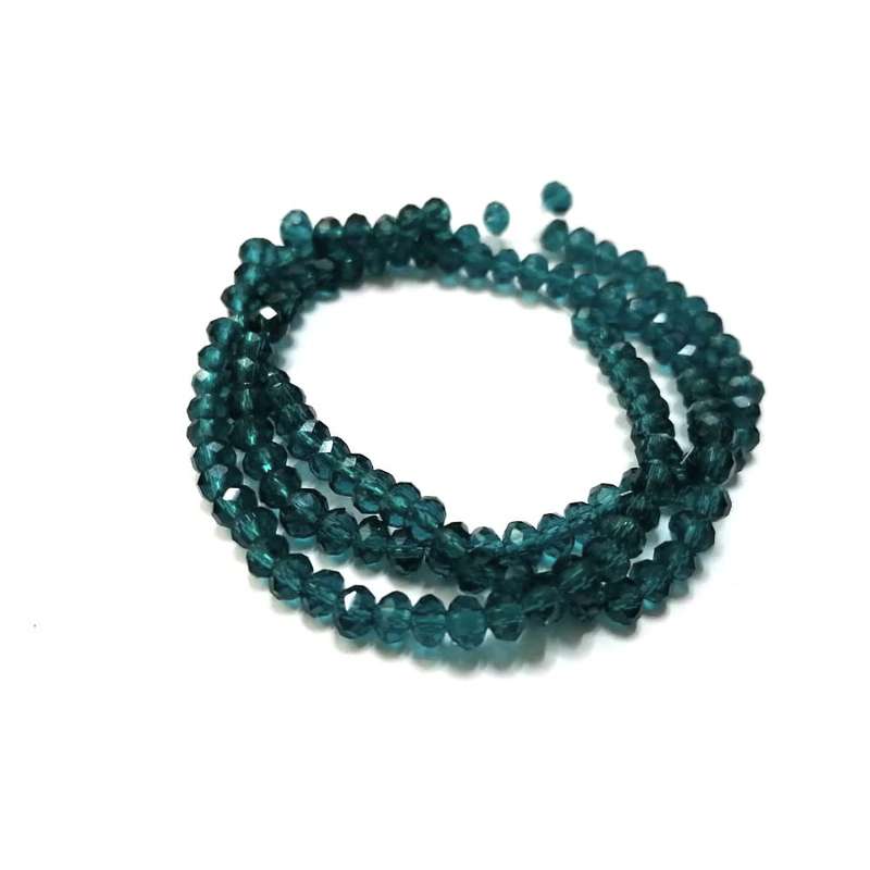 Beads - Crystal Beads - 4mm - deep ocean blue  +/- 130pcs String - Beads for crafting